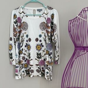 Joseph A. White Floral Lightweight Sweater